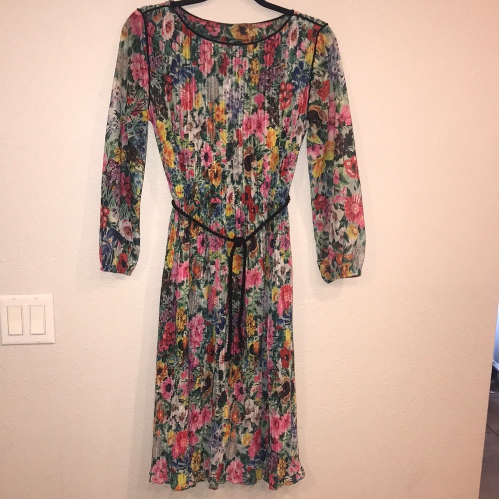 Pleated Vintage Dress Size 8